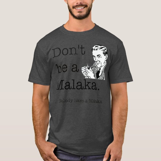 Camiseta No seas una jerga griega graciosa de Malaka (Anverso)