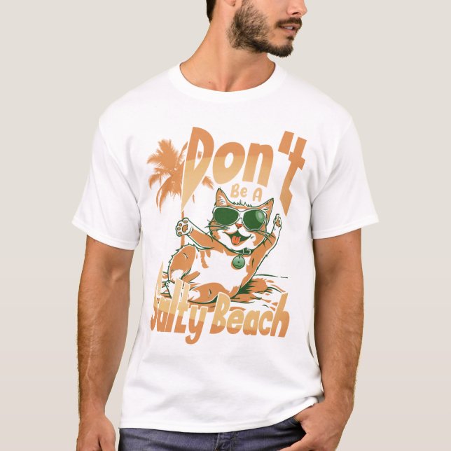 Camiseta No seas una playa salada (Anverso)