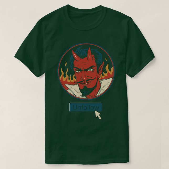 Camiseta No seguir al diablo (Diseño del anverso)