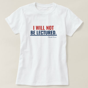 Camiseta No seré Lectuoso Kamala Harris