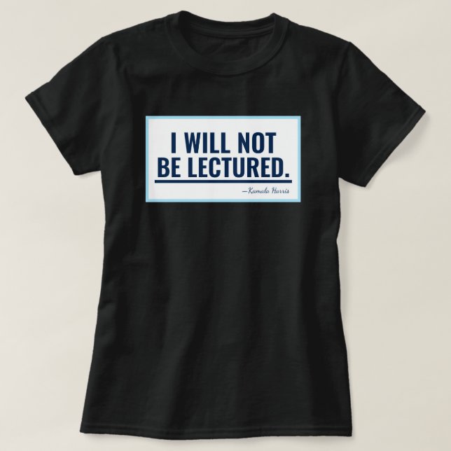 Camiseta No Seré Lecturado Por Kamala Harris (Diseño del anverso)