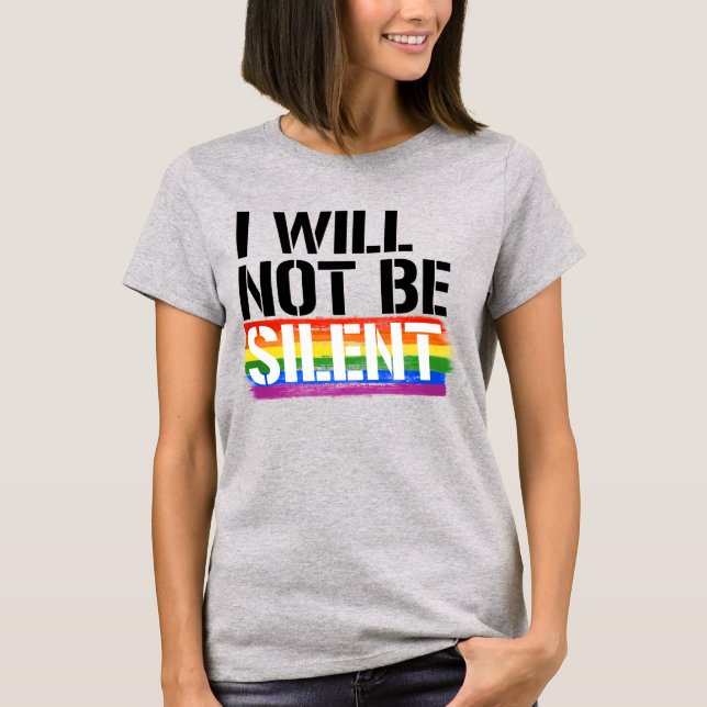 CAMISETA NO SERÉ SILENCIOSO (Anverso)