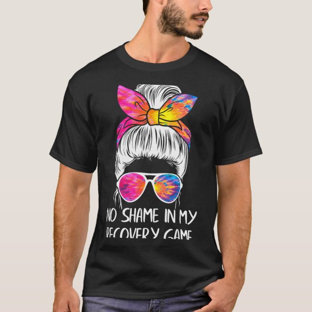 Camiseta No Shame In My Recovery Game Sobriety Aa Na Anni  (Anverso)