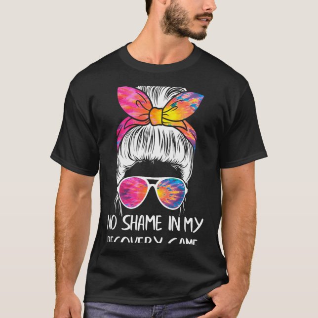 Camiseta No Shame In My Recovery Game Sobriety Aa Na Anni T (Anverso)