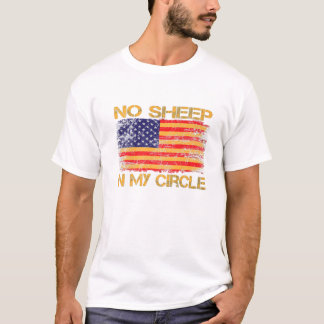 Camiseta No Sheep In My Circle Vintage Flag