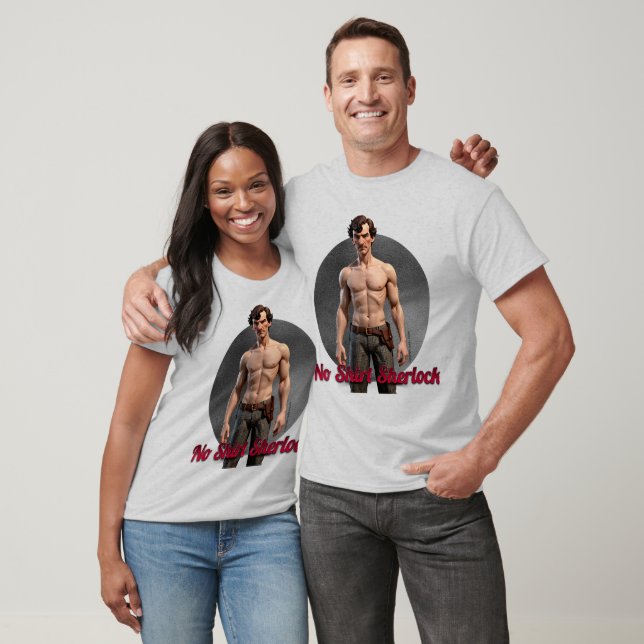 Camiseta "No Shirt Sherlock" (Unisexo)