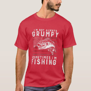 Camiseta No Siempre Estoy Gruñón A Veces Estoy Pescando Vin