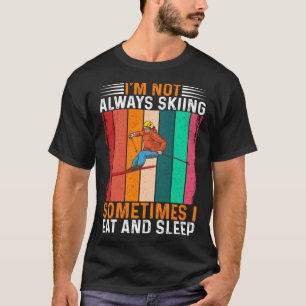 Camiseta No siempre hablo a veces de comer y dormir Hu