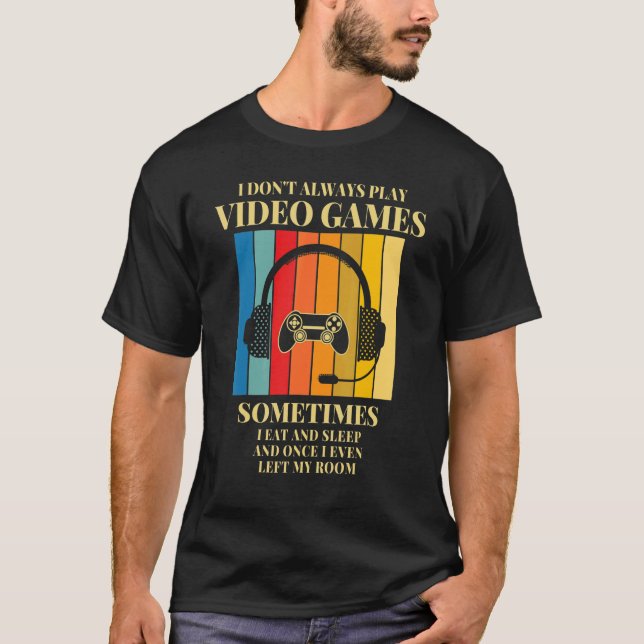 Camiseta No siempre juego a los niños adolescentes (Anverso)