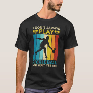 Camiseta No siempre juego al atleta de los deportes de balo