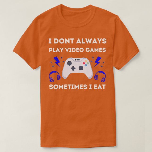 Camiseta No siempre juego video juegos Guay Design (Diseño del anverso)
