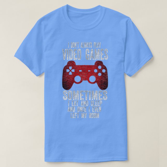 Camiseta No Siempre Juego Videojuegos Niños divertidos (3) (Diseño del anverso)