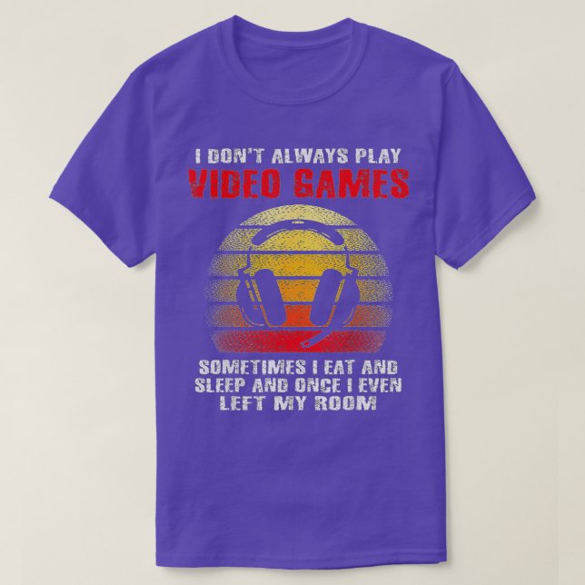 Camiseta No Siempre Juego Videojuegos Niños divertidos (6) (Diseño del anverso)
