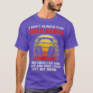 Camiseta No Siempre Juego Videojuegos Niños divertidos (6)