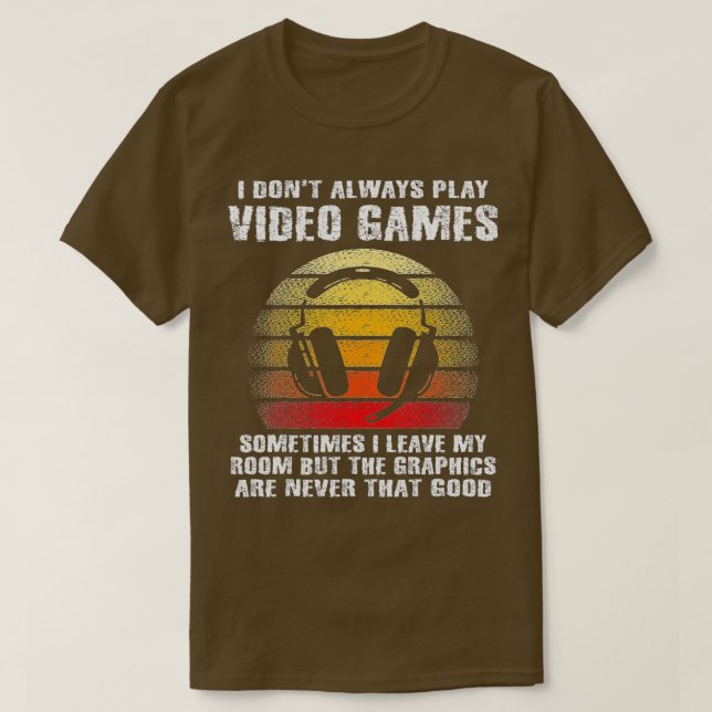 Camiseta No Siempre Juego Videojuegos Niños Graciosos (11) (Diseño del anverso)