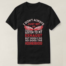 Camiseta No siempre me siento y escucho mi escape