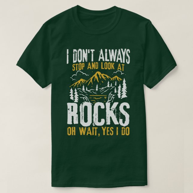 Camiseta No Siempre Paro Y Miro Las Rocas (Diseño del anverso)