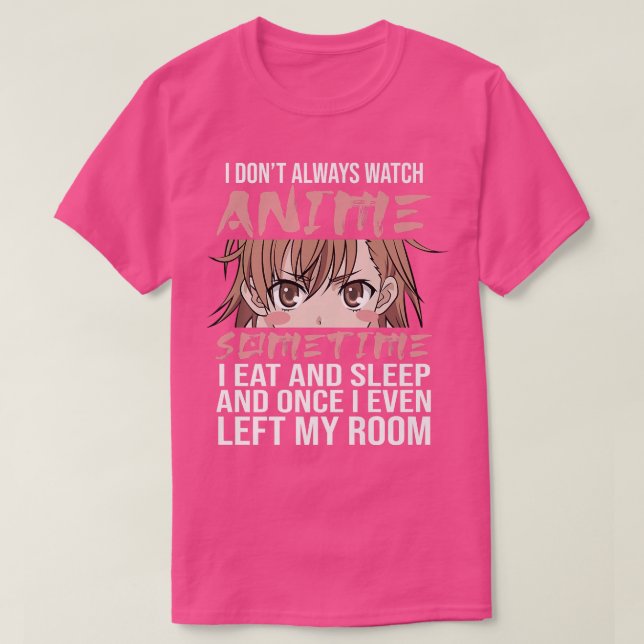 Camiseta No siempre veo a Anime a veces como y como (Diseño del anverso)