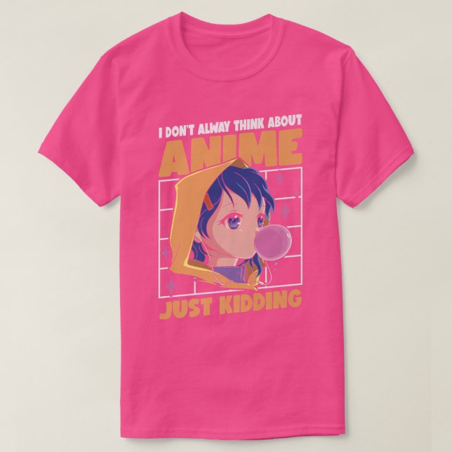 Camiseta No siempre veo a Anime simplemente secuestrando a  (Diseño del anverso)