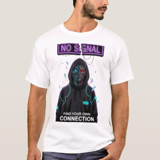 Camiseta NO SIGNAL Cyberpunk Streetwear Motivational TSHIRT
