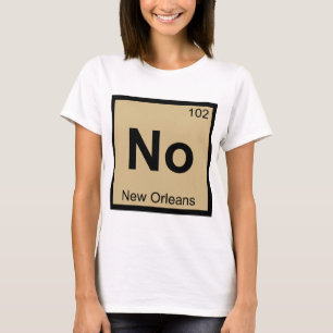 Camiseta No - Símbolo de tabla periódica de química de N