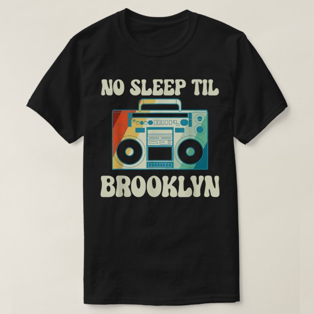 Camiseta No Sleep Til Brooklyn, I Love The 80s  (Diseño del anverso)