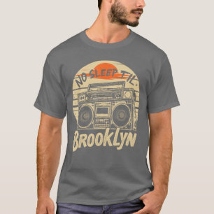 Camiseta No Sleepil Brooklyn Retro Boombo Música Vintage di