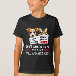 Camiseta No Snacks Para Mí Gatos Perros Divertidos