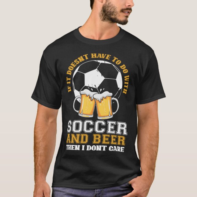 Camiseta No soccer no beer no thanks (Anverso)