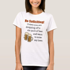 Camiseta No solicitas a menos que te vayas de la cerveza