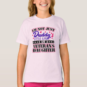 Camiseta No solo el Chica de papá - hija de veterano