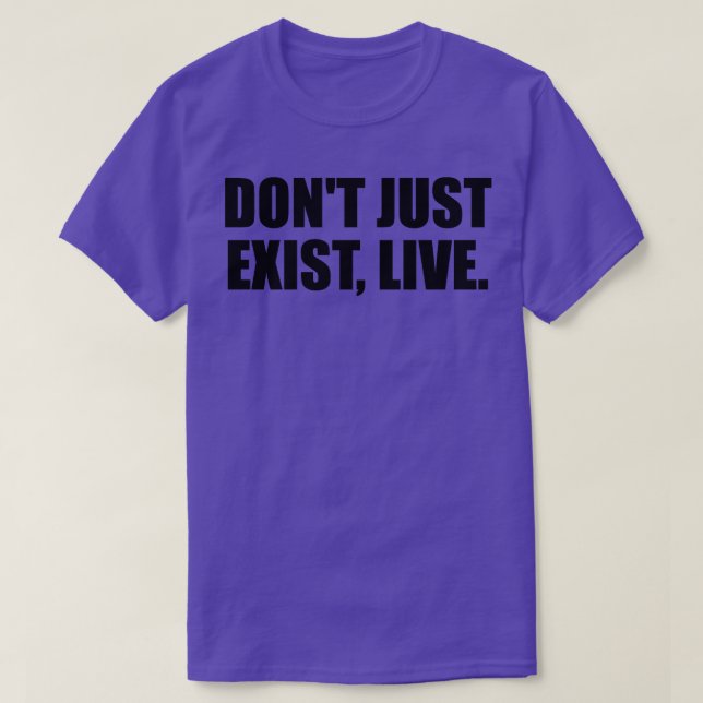 Camiseta No solo existen en vivo (Diseño del anverso)