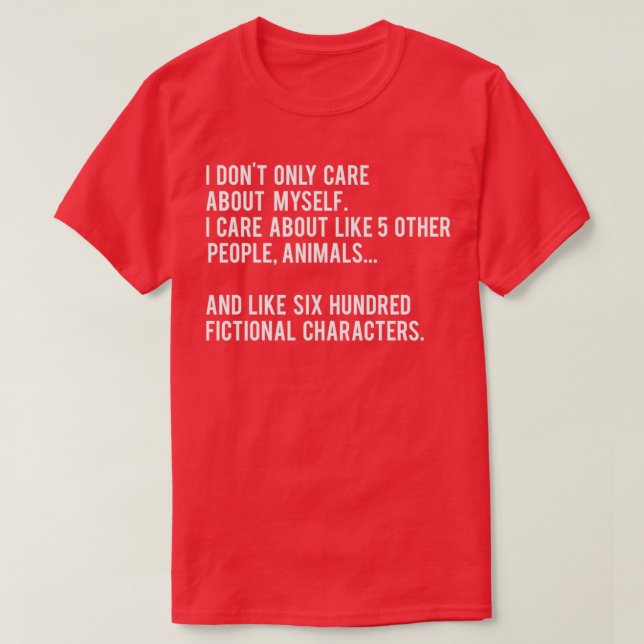 Camiseta No sólo me importa (Diseño del anverso)