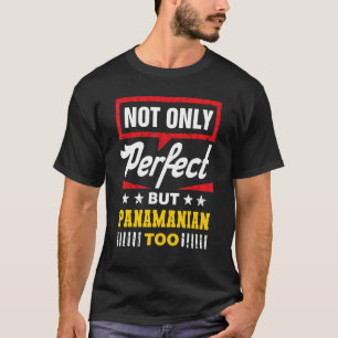 Camiseta No solo perfecto sino también panameño con humor p
