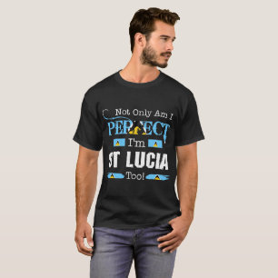 Camiseta No sólo perfecto soy país del orgullo de St Luci