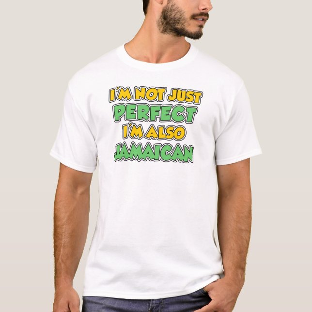 Camiseta No sólo perfecto también jamaiquino (Anverso)