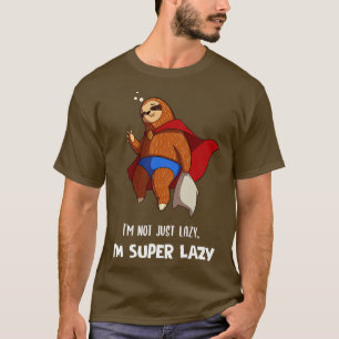 Camiseta No Solo Soy Perezoso, Súper Lazy Cute Lazy Funny S