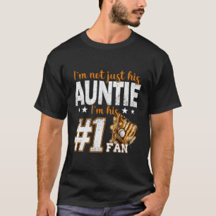 Camiseta No Solo Soy Su Tía, Soy Su Fan Número 1 Baseb