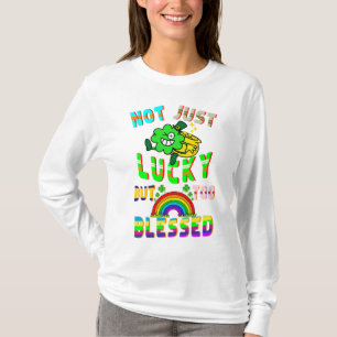 Camiseta No Sólo Suerte, Sino También Bendecida.