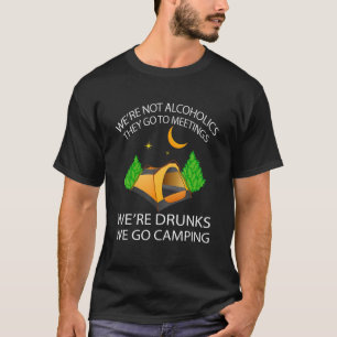 Camiseta No somos alcohólicos sino que van a las reuniones