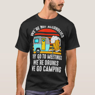 Camiseta No somos alcohólicos sino que van a reuniones borr