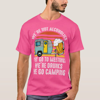 Camiseta No Somos Alcohólicos sino Que Van A Reuniones Borr