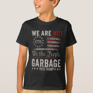 Camiseta No Somos Basura Votetrump 2024 partidario de Trump
