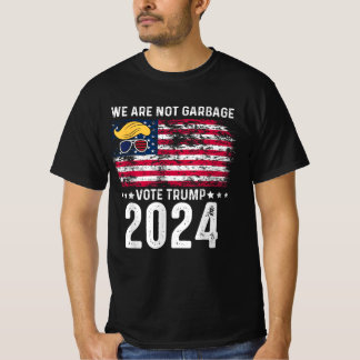 Camiseta No somos basureros, partidarios de Trump 2024