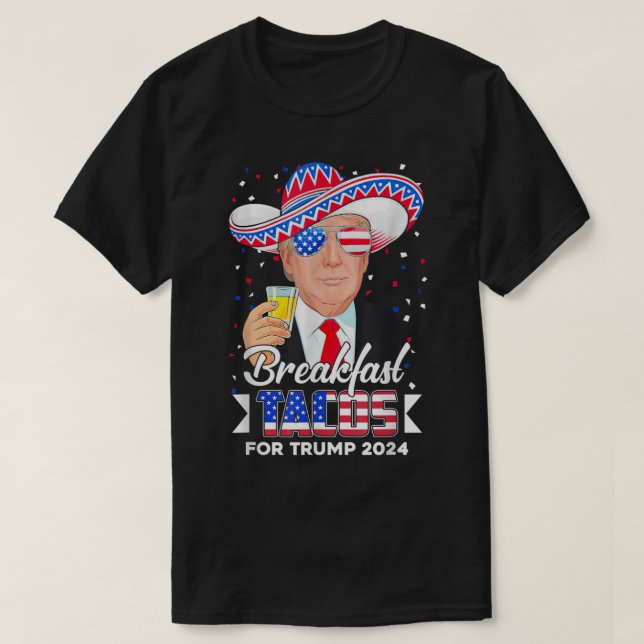 Camiseta No somos Tacos Bandera Americana Divertido Trump M (Diseño del anverso)