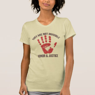 Camiseta No son manos rojas invisibles de honor y justicia
