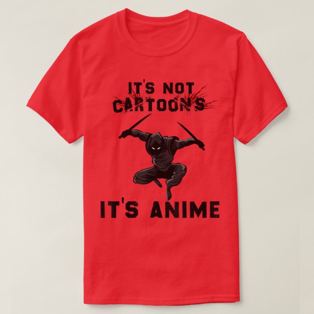 Camiseta No son Personalizados es Anime, Ninja Anime Samura (Diseño del anverso)