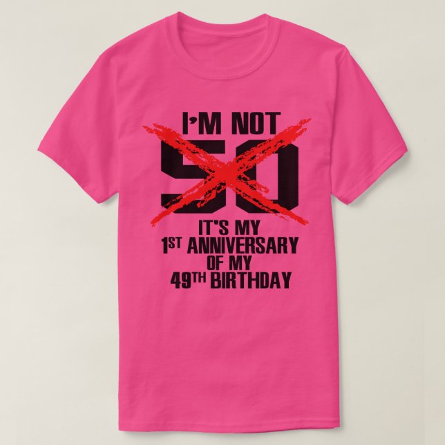 Camiseta No soy 50 (Diseño del anverso)