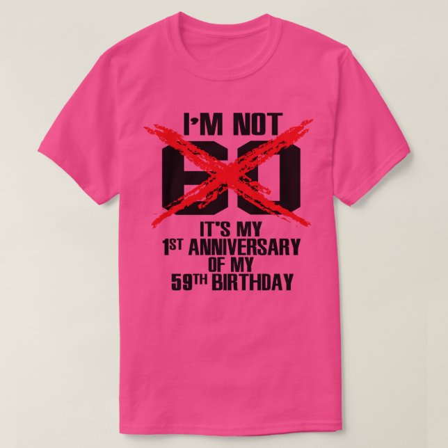 Camiseta No soy 60 (Diseño del anverso)