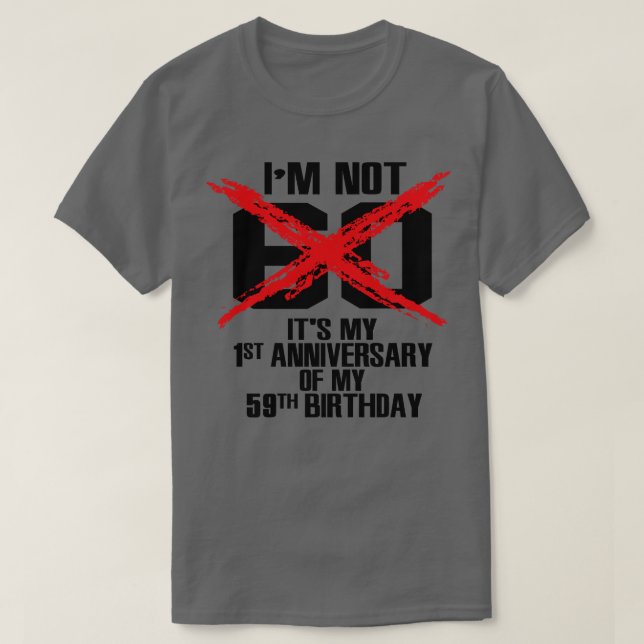 Camiseta No soy 60 (Diseño del anverso)